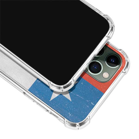 Chile Flag Distressed iPhone 12 Pro Max Clear Case